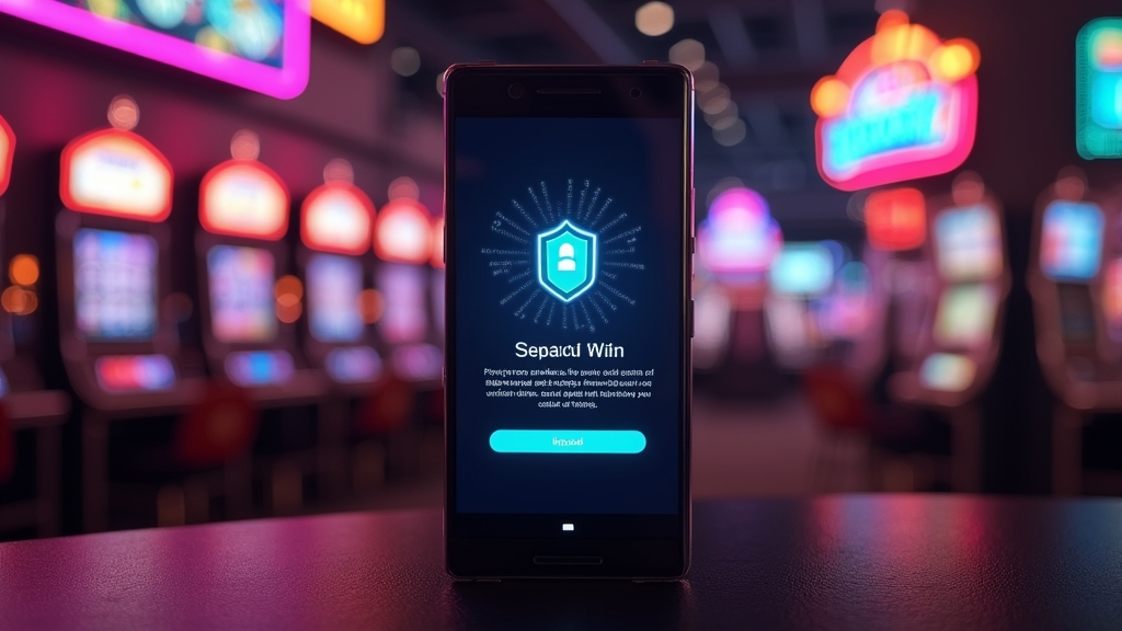 Tela de Android com instalação de APK em ambiente de cassino